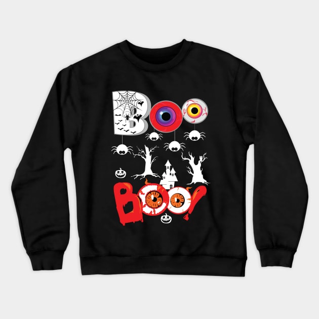 Boo BOo Crewneck Sweatshirt by Riyadkhandaker